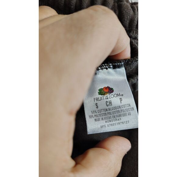 Fruit Of The Loom Small Brown Draw String Sweatpants - Picture 3 of 6
